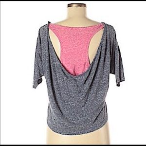 Decree high low built in sports bra work out tank